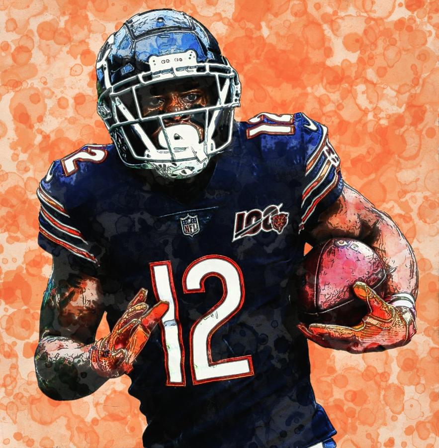 Allen Robinson II Bears WR Digital Art by Bob Smerecki - Pixels