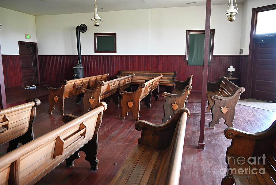 Allensworth First Baptist Church Pews Photograph by Debby Pueschel