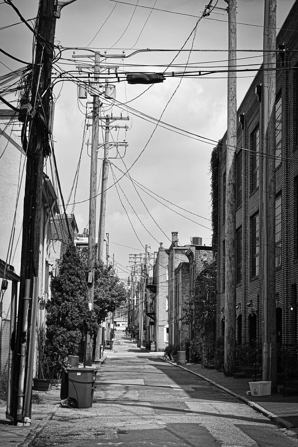 Alley And Wires Photograph