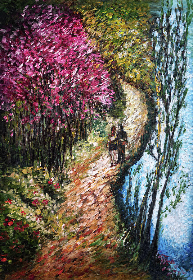 Alley by the Lake Painting by Harsh Malik