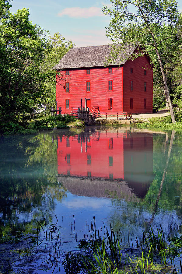 Alley Mill Reflected Photograph by Cricket Hackmann