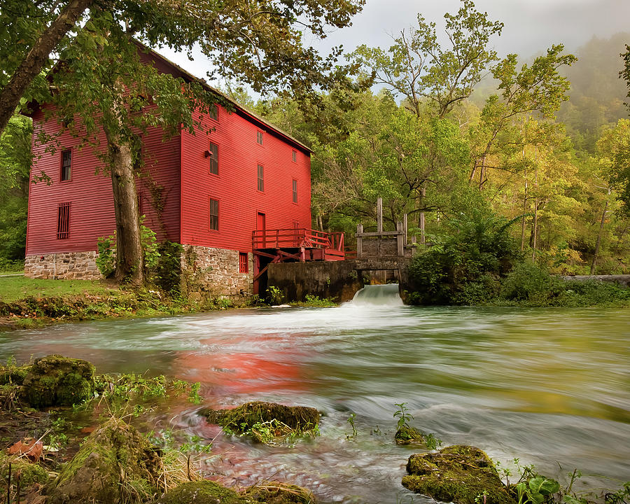 Alley Spring Mill Waterscape Photograph by Gregory Ballos