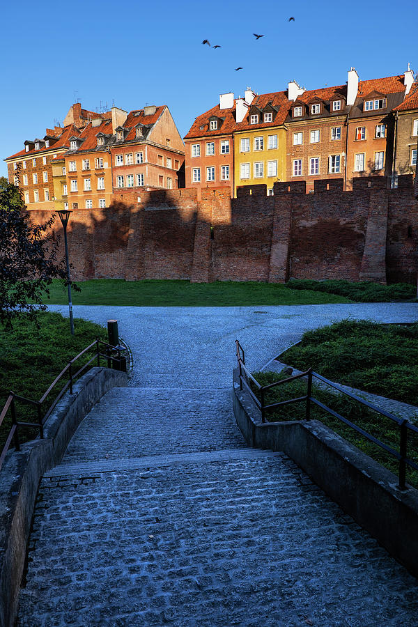 Alley To The Old Town Of Warsaw At Sunset Photograph by Artur Bogacki