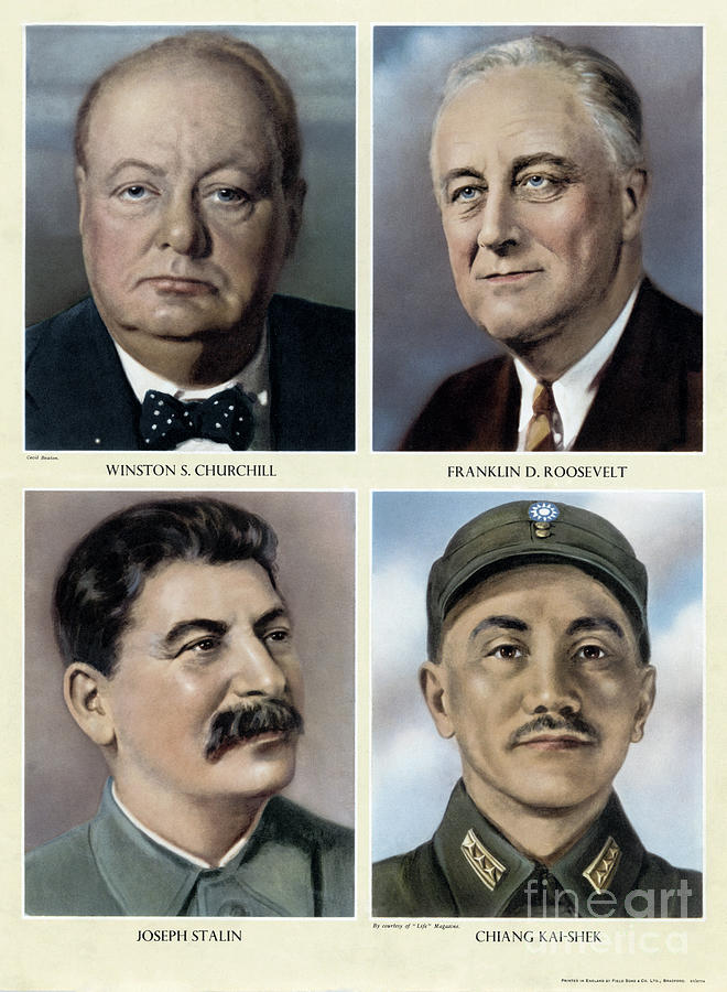Allied Leaders, c1943 Photograph by Granger