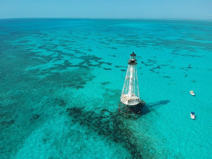Alligator Reef Lighthouse Photograph by Ed Stokes