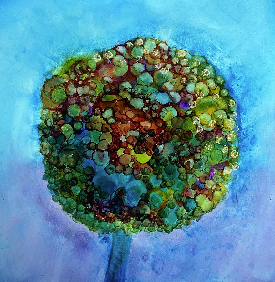 Allium Painting by Tonja Opperman