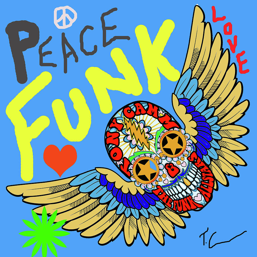 Allstars Peace Love Funk Digital Art by Tony Camm