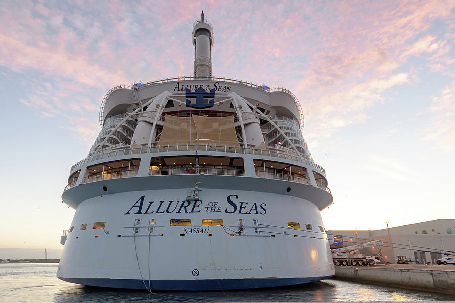 Allure of the Seas Docked at Dawn Photograph by Bradford Martin