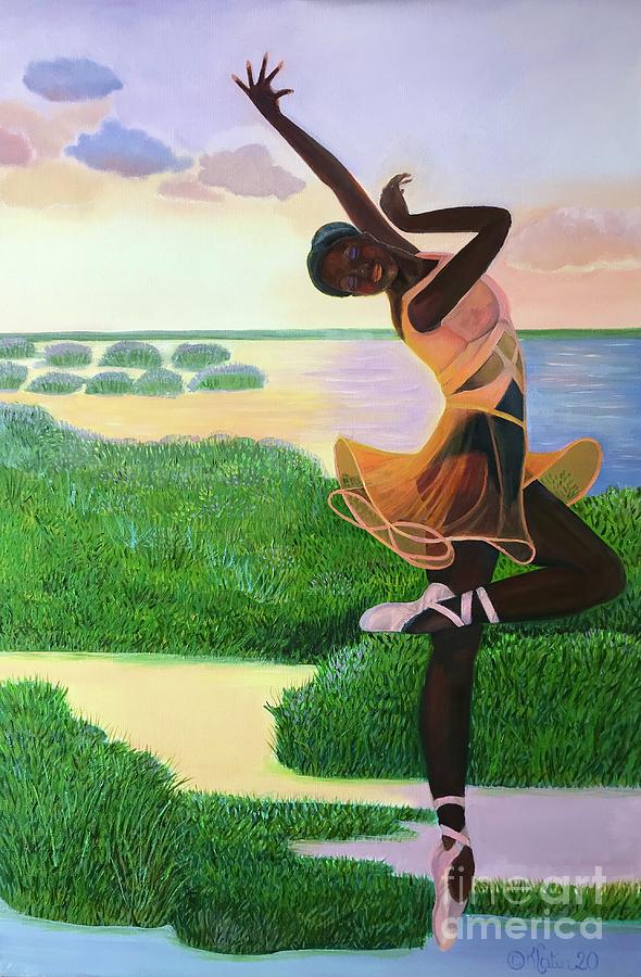 Sunset Painting - Alma by KCatia Creole Art