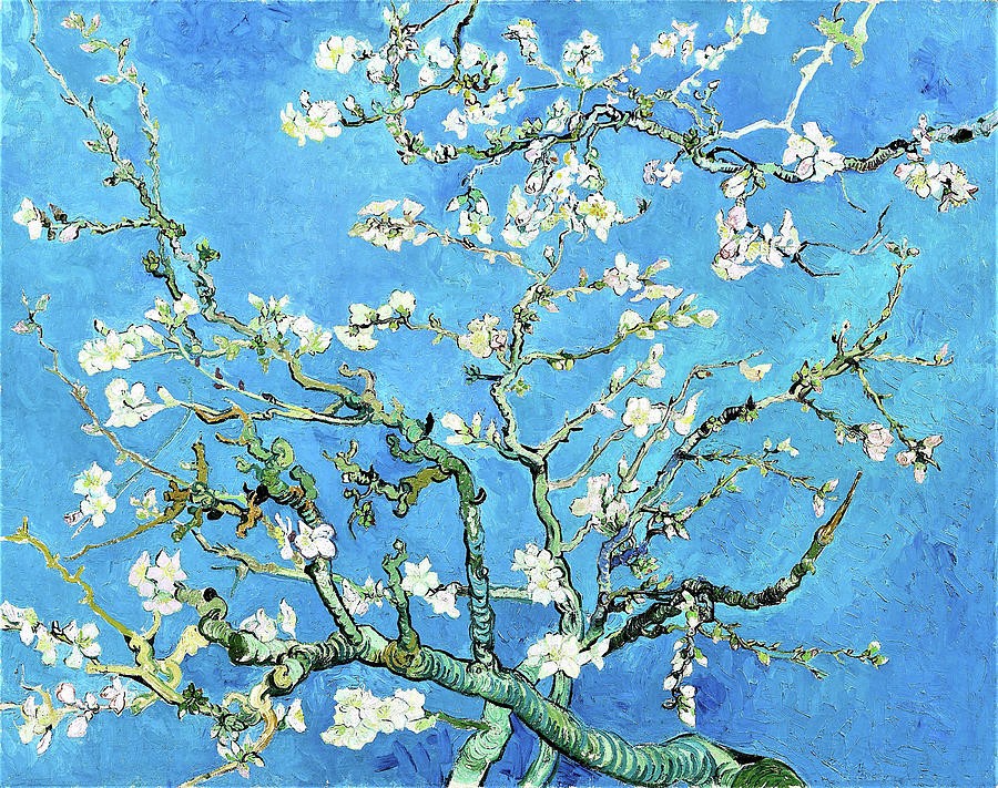 Almond blossom - Digital Remastered Edition Painting by Vincent