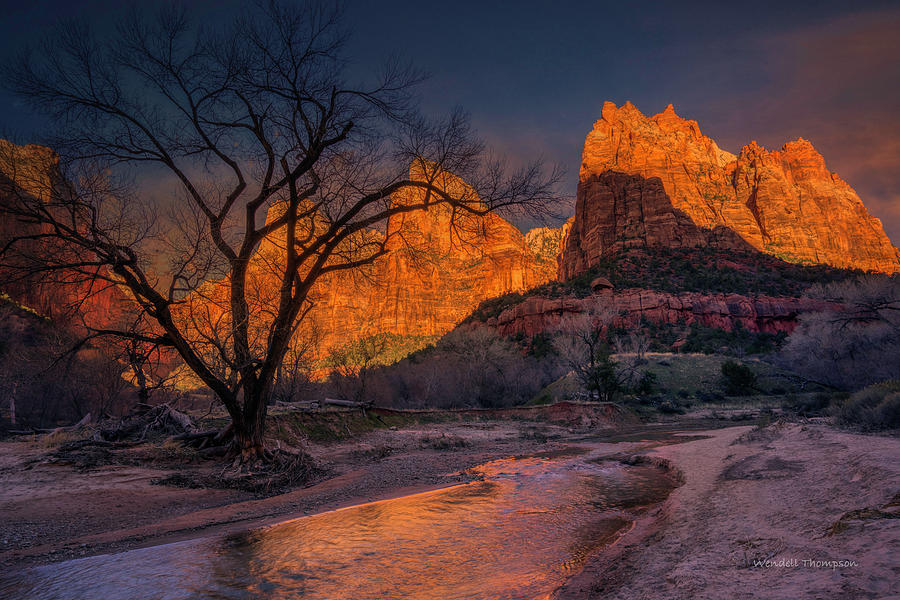 Almost Dark, Zion National Park, Utah Photograph by Wendell Thompson