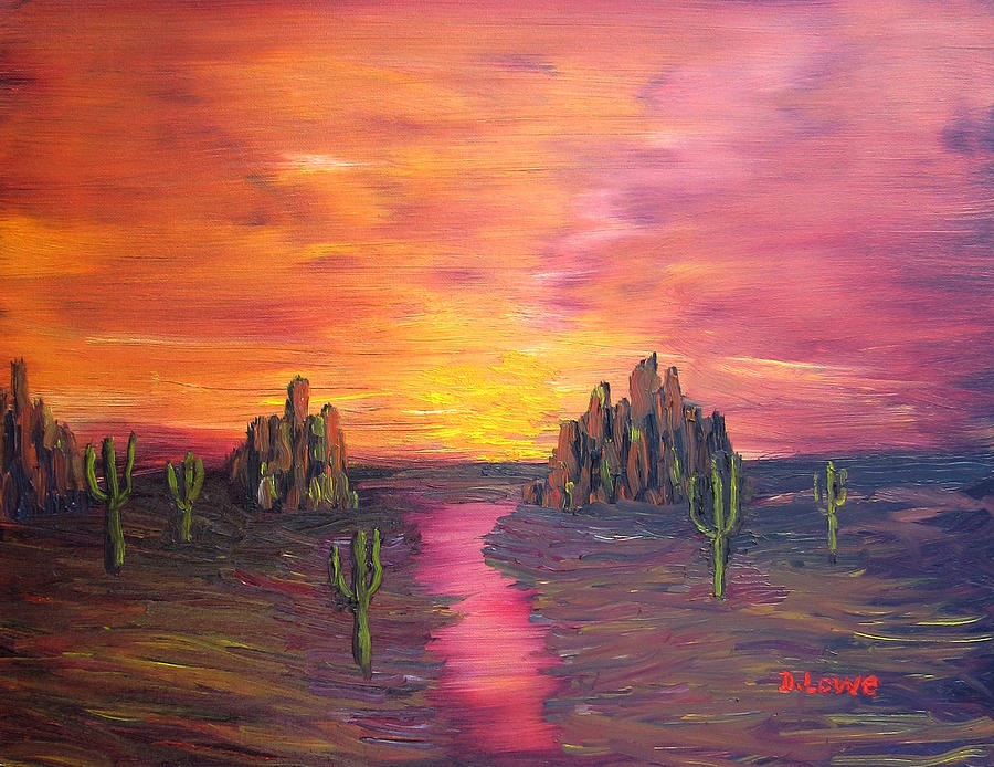 Almost Sunset Painting by Danny Lowe