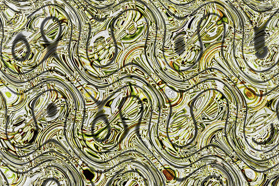 Aloe Vera Slices Abstract # 3 Digital Art by Tom Janca