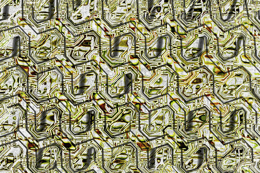 Aloe Vera Slices Abstract # 4 Digital Art by Tom Janca