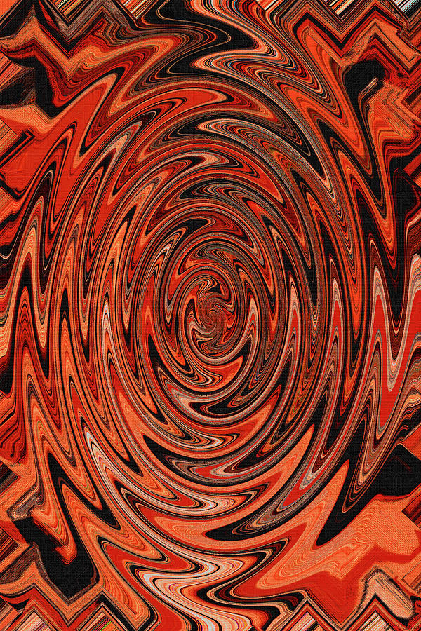Aloe Vera Slices Red Abstract Digital Art by Tom Janca