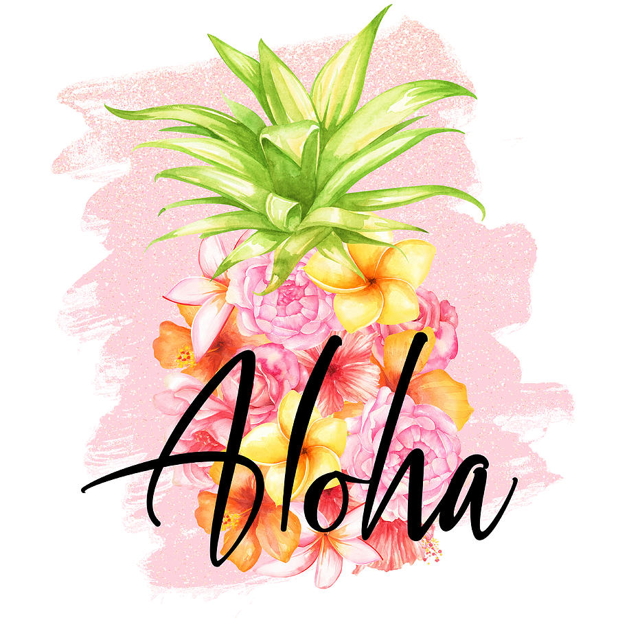 Download Aloha Neon Light Aesthetic Pink Desktop Wallpaper | Wallpapers.com