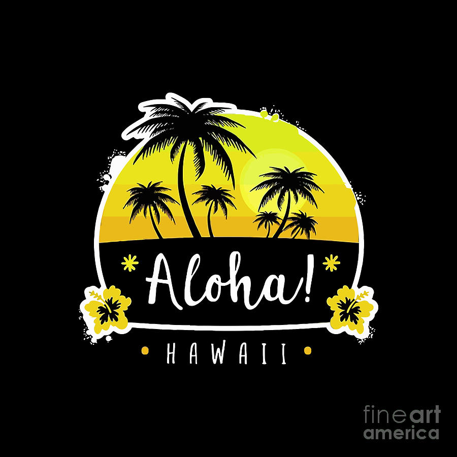 Aloha Hawaii Drawing by Denise Street - Pixels