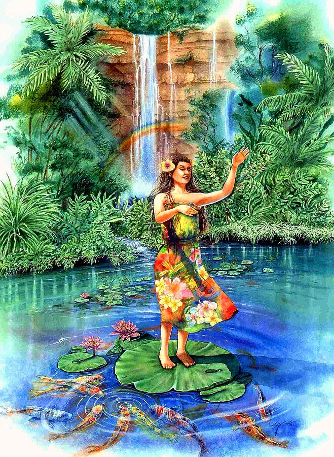 Hula Dance, Aloha Painting by John YATO