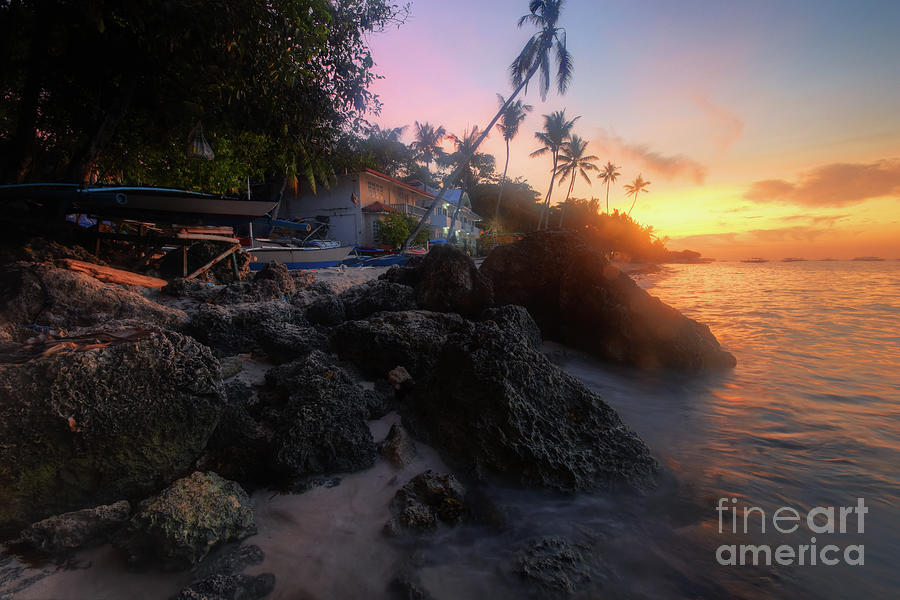 Alona Beach Sunrise Photograph by Yhun Suarez