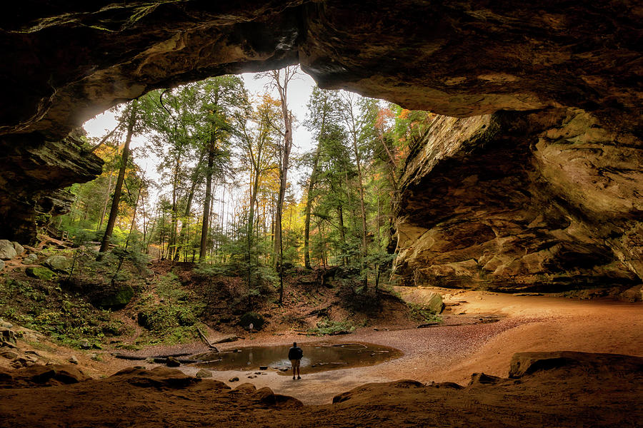 Alone at Ash Cave Photograph by Rosette Doyle