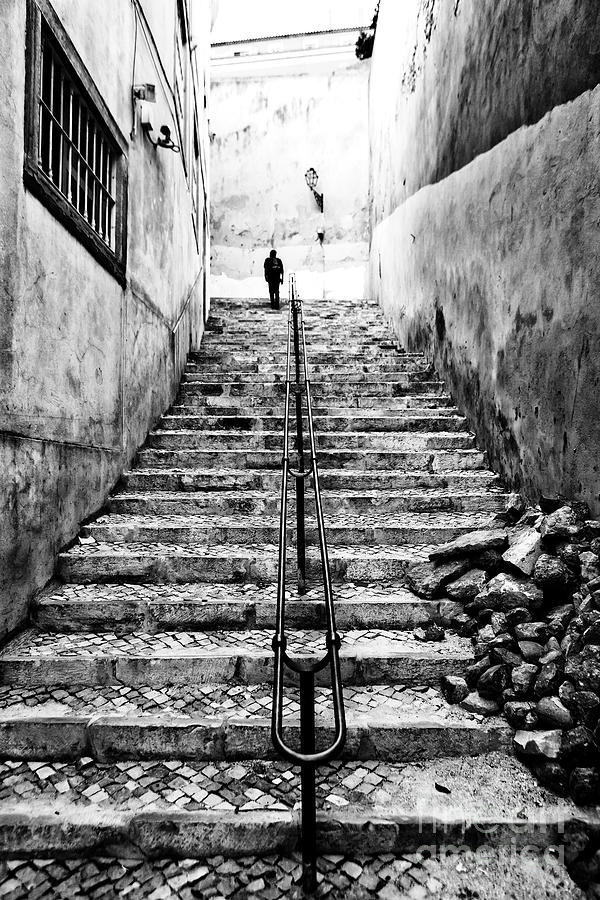 Alone at the Top in Lisbon Portugal Photograph by John Rizzuto