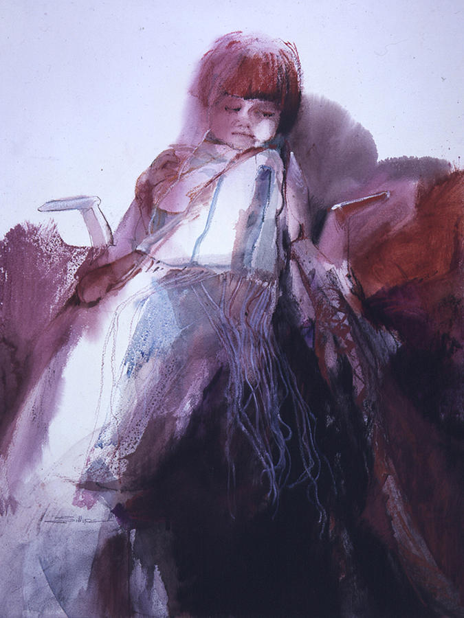 Alone Painting by Elizabeth - Betty Jean Billups