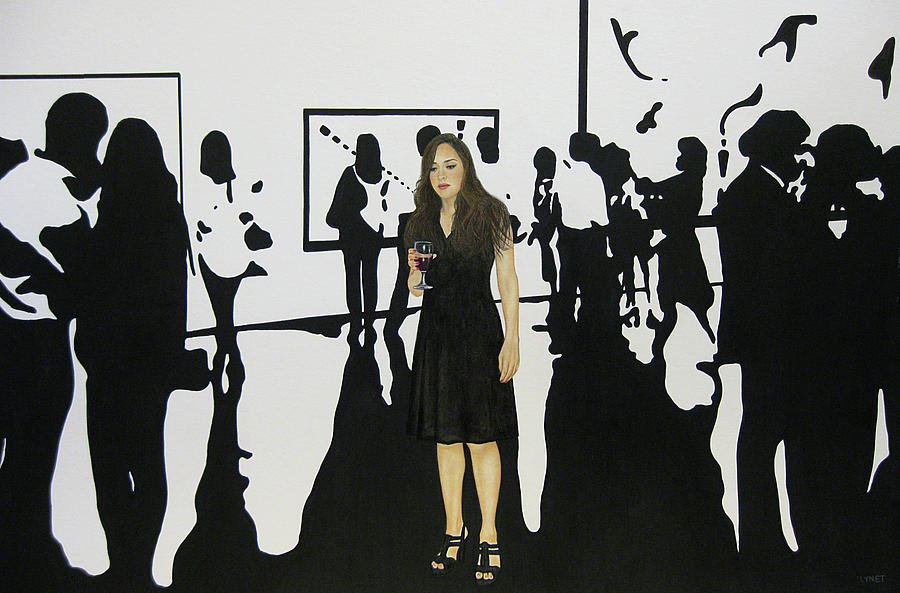 Alone In A Crowded Room Painting by Lynet McDonald