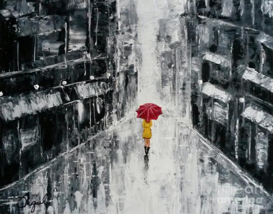 Alone In The City Painting by Mike Gonzalez