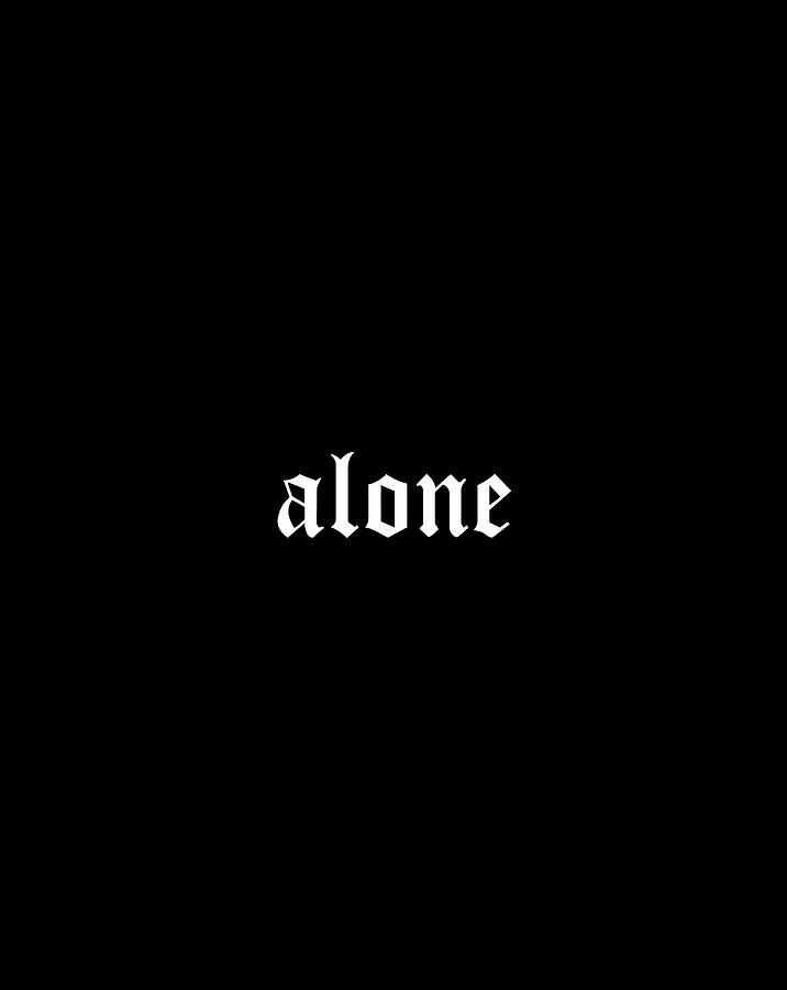 Alone Loner Antisocial Solitary Sad Aesthetic Soft Grunge Gift Items ...