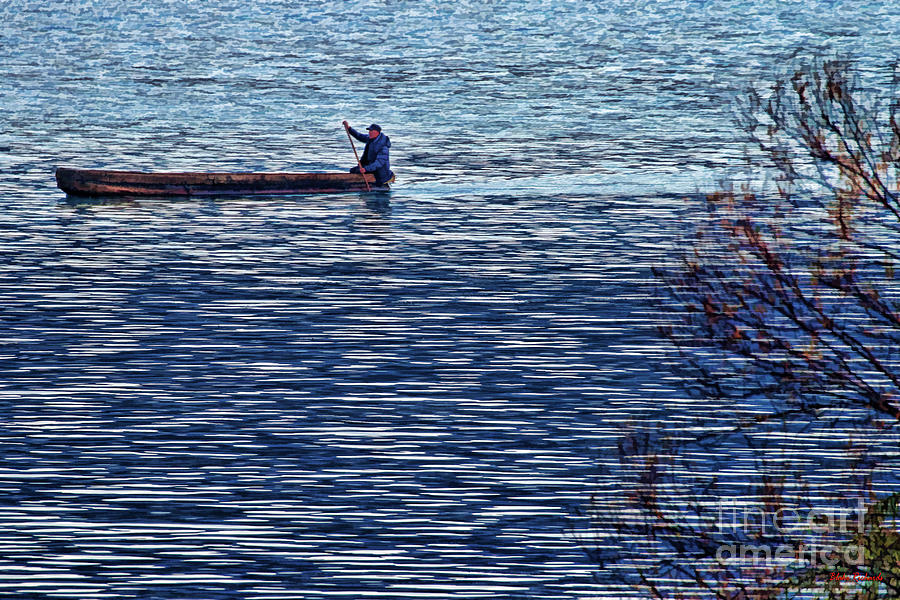 Alone On Lugu Lake China Photograph by Blake Richards