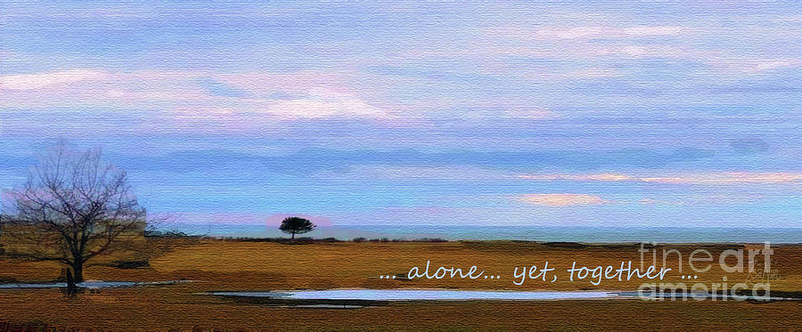 Alone  Together Mixed Media by Zsanan Studio