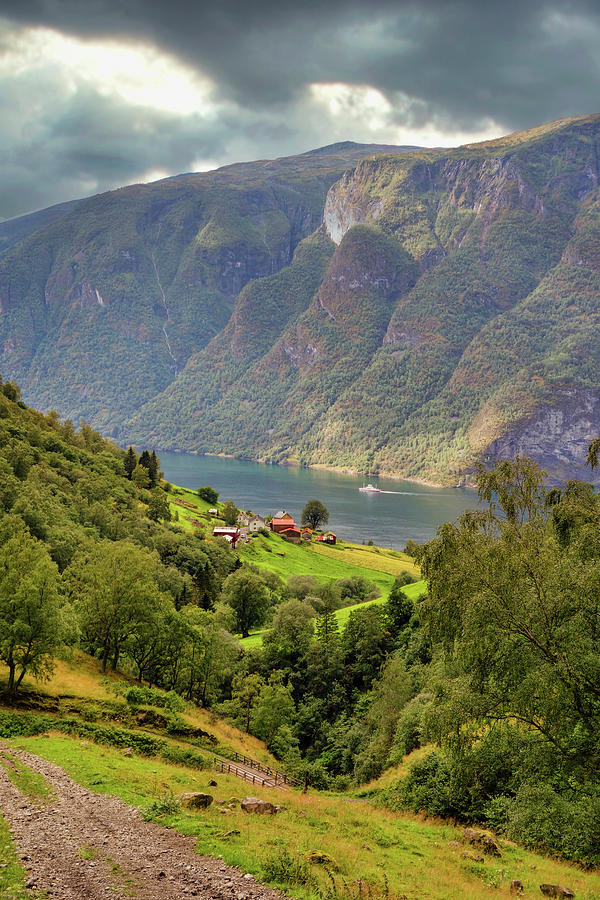 Nature Photograph - Along Geirangerfjord, Norway by Mark Coran