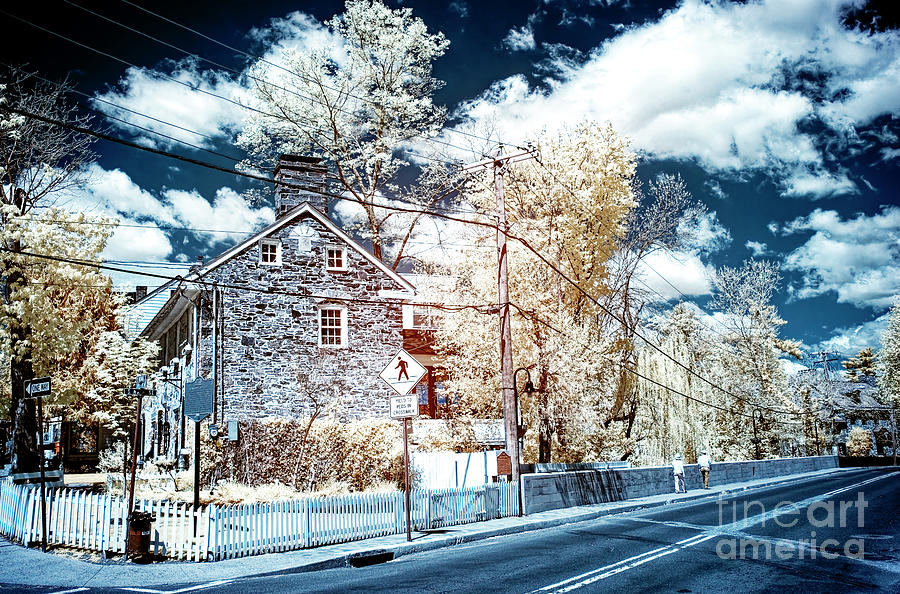 Along River Road Infrared in New Hope Photograph by John Rizzuto