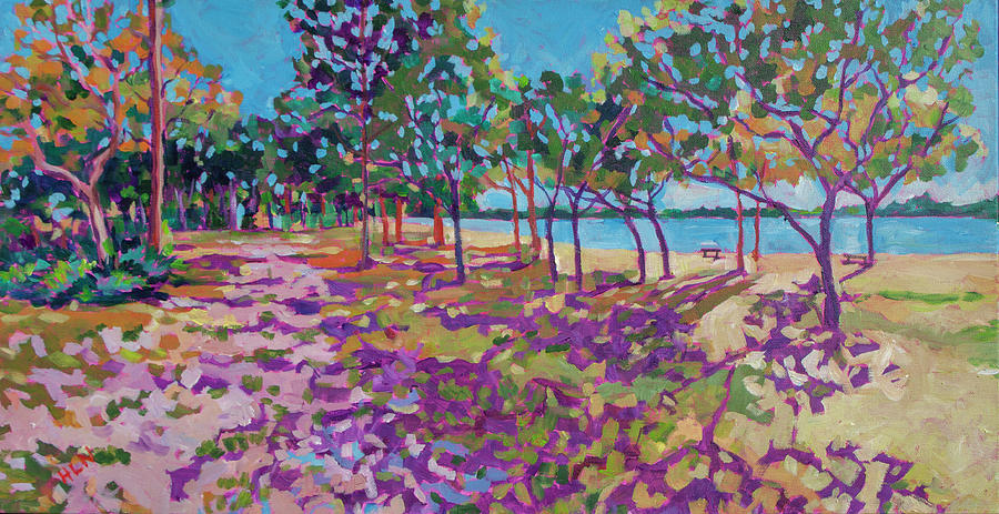 Tree Painting - Along the Anclote River by Heather Nagy