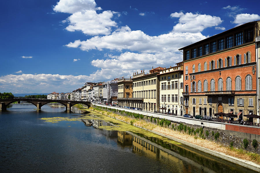 Along the Arno Photograph by Steven Nelson