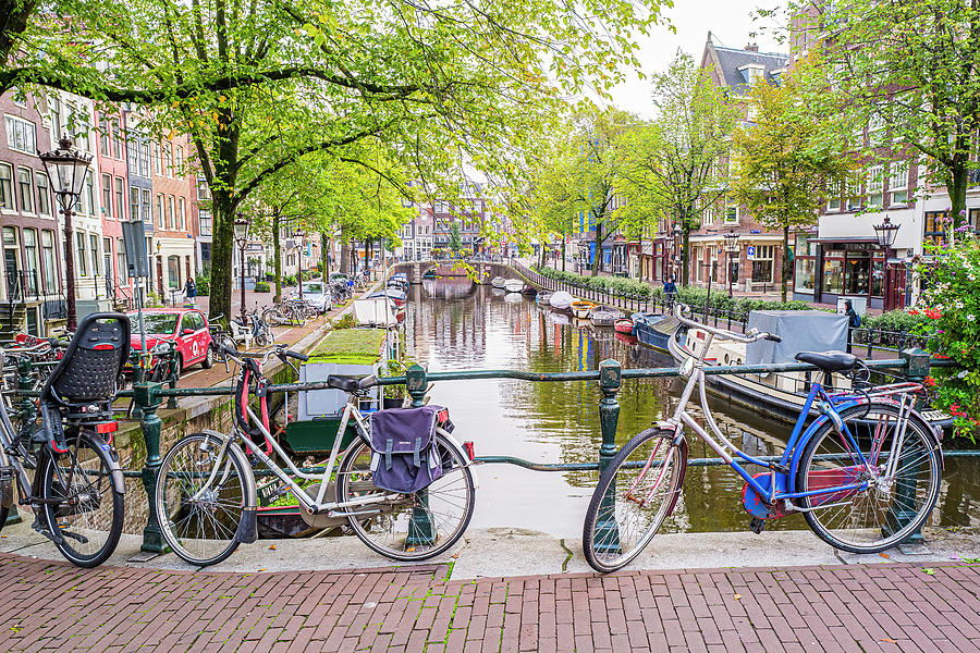 Along The Canal In Amsterdam Photograph by Marla Brown