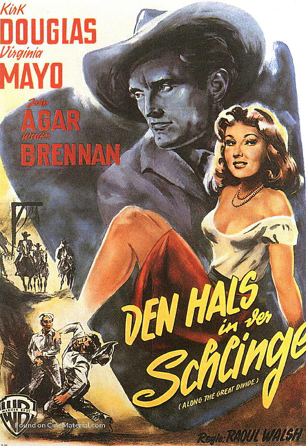 Along the Great Divide, 1951 - art by Klaus Dill Mixed Media by Movie World Posters
