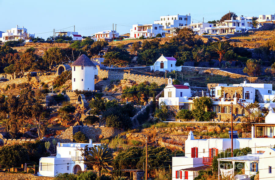 Along the Hills in Mykonos Photograph by John Rizzuto