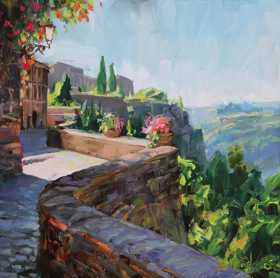 Along the Outer Wall Painting by Steve Henderson