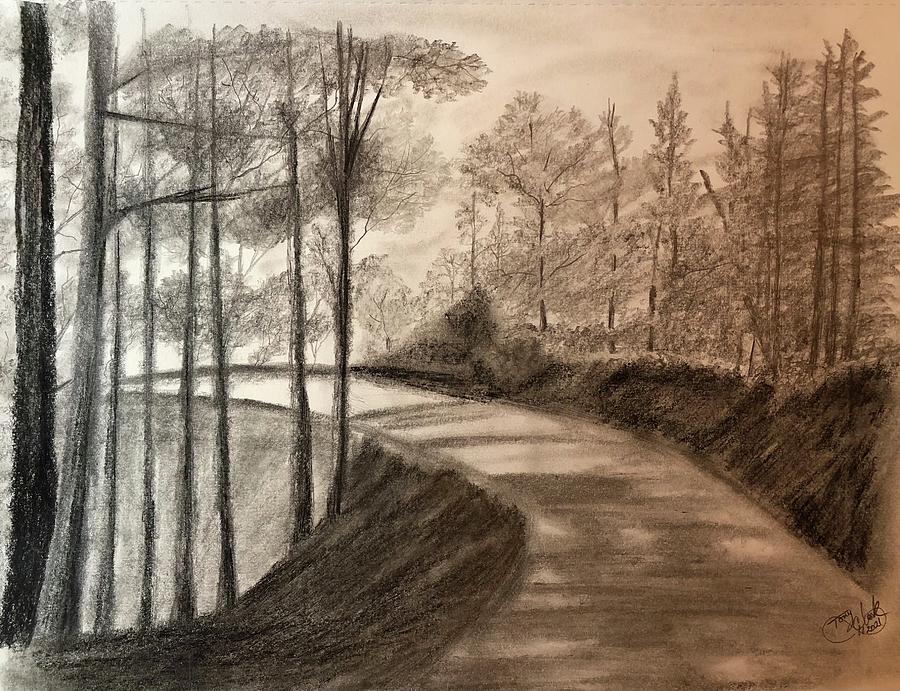 Along The Parkway Drawing