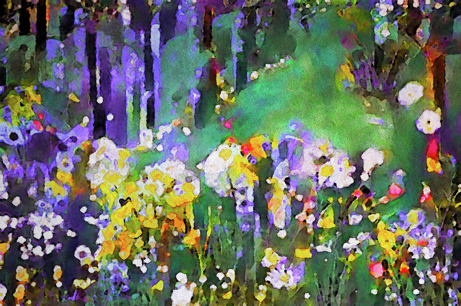 Along the Woodland Path Painting by Susan Maxwell Schmidt