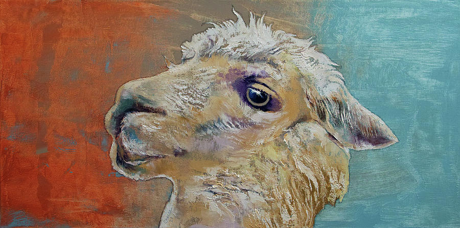 Alpaca Painting by Michael Creese