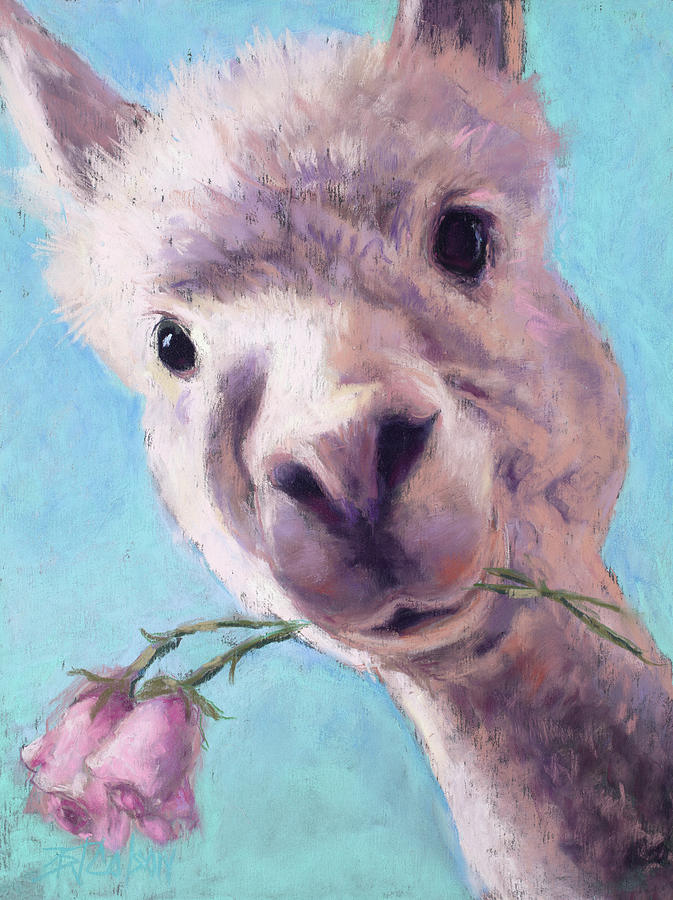 Alpaca Romance Painting