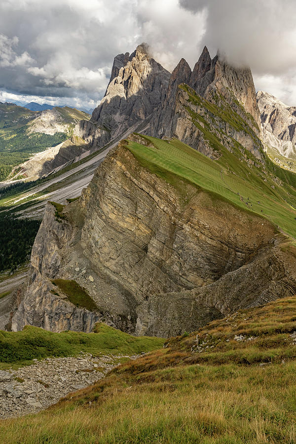 Alpe de Seceda in the Dolomites Photograph by Brenda Jacobs