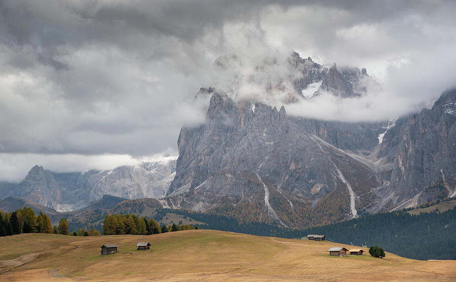 Alpe di siusi in autumn. Mountain Landscapes Photograph by Michalakis Ppalis