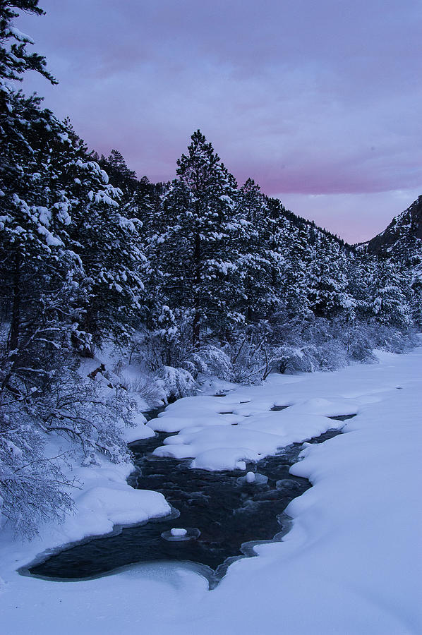 Alpenglow Along the Poudre River Photograph by Monte Stevens
