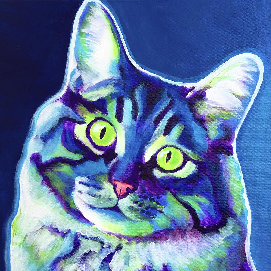 Cat Painting - Alphonse by Dawg Painter