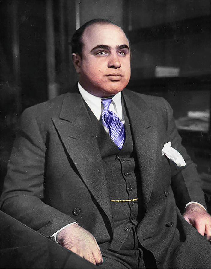 Alphonse Gabriel Capone 1930 Mixed Media by Pheasant Run Gallery