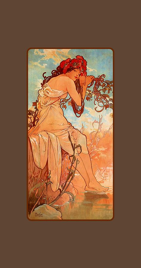 Alphonse Mucha Summer 1896 Art Nouveau Poster