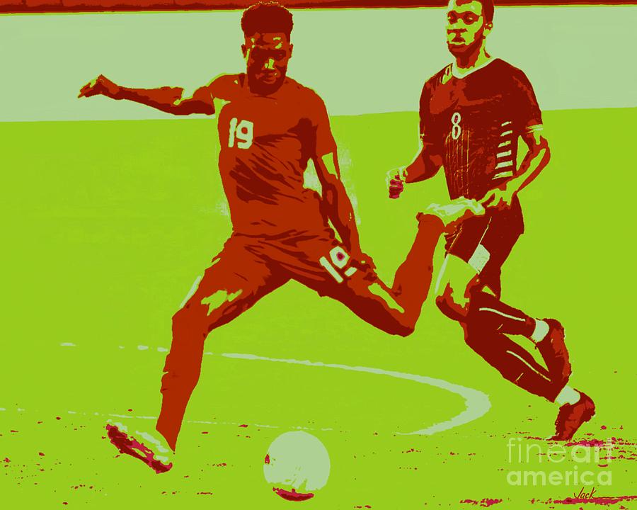 Alphonso Painting - Alphonso Davies Canada by Jack Bunds Alphonso Painting - Alphonso Davies Canada by Jack Bunds